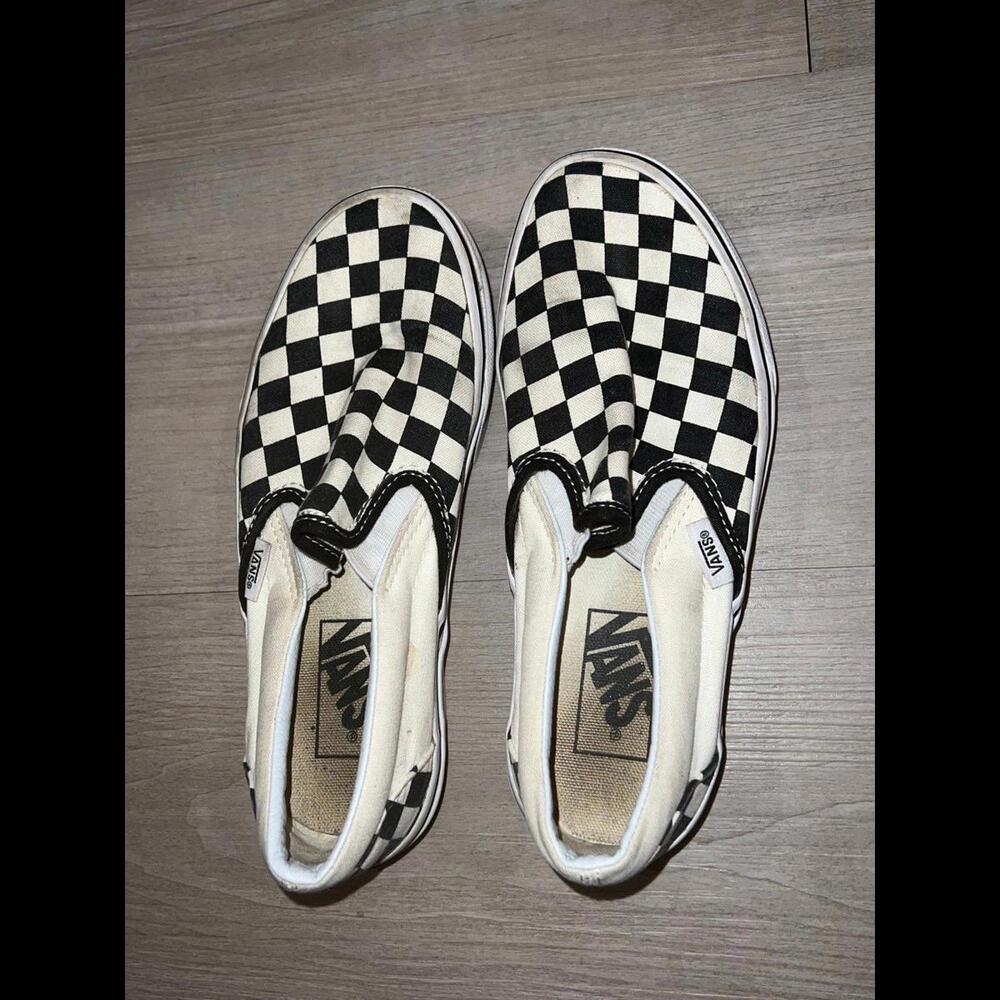 Black and white checkered vans